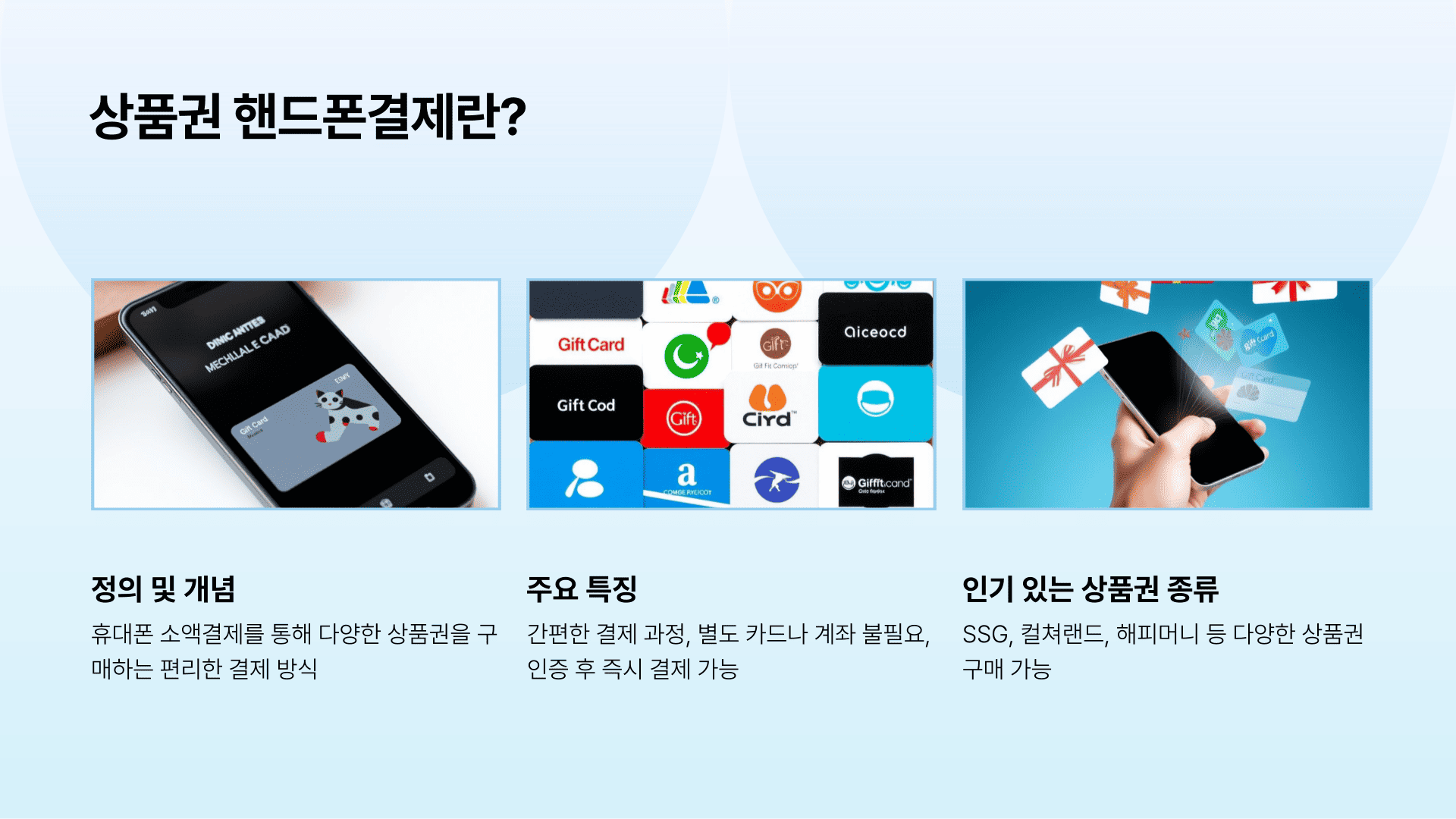 상품권 핸드폰결제란?